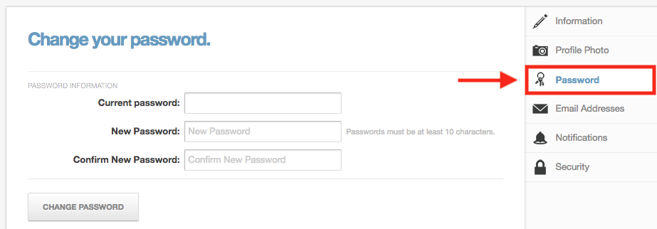 Resetting Your Password Onehub Support Center